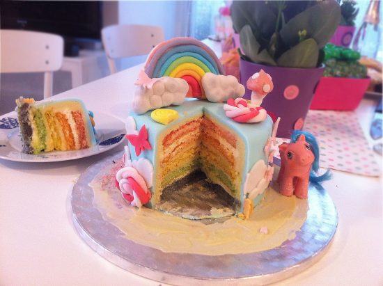 cut pony cake